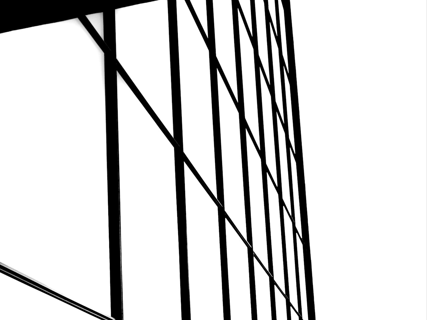 Abstract architectural detail of a modern building